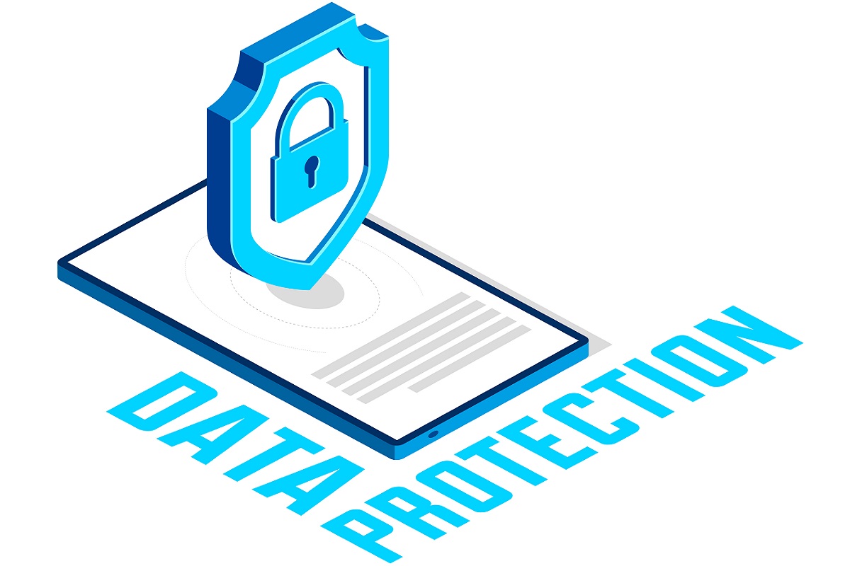 Contrat et cadenas avec DATA PROTECTION écrit