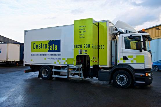 Nouveau camion de destruction certifié DIN4 Nouveau camion de destruction certifié DIN4