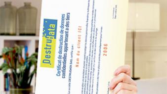 certificat destruction destrudata certificat destruction destrudata