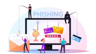 Hameçonnage de mots de passe, concept d'attaque de hacker. Pirates volant des données personnelles.